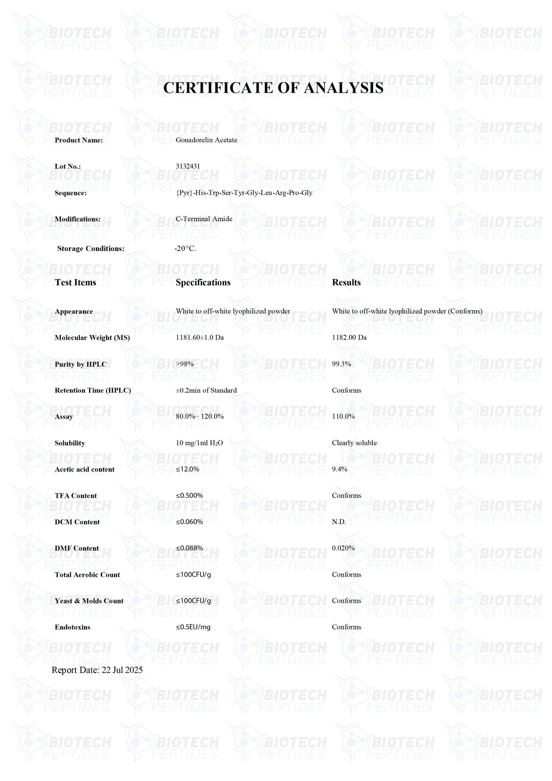 gonadorelin (gnrh) (10mg)